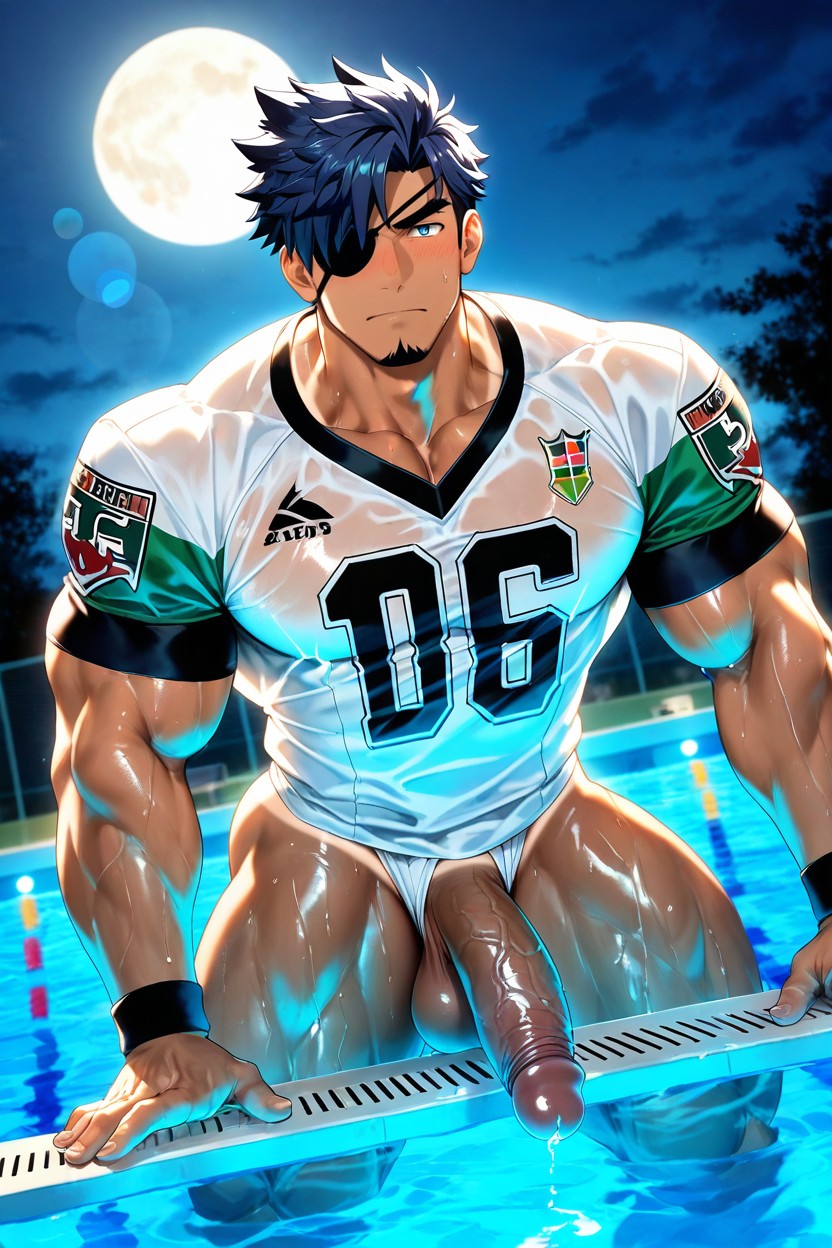 Massive Penis, Mouth Is Shut, Large Pecs ゲイAIポルノ