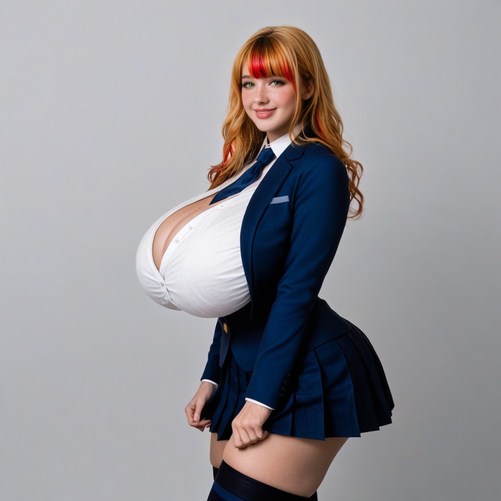 Waist, White Background, Knitted Button Up T Shirt AI Porn