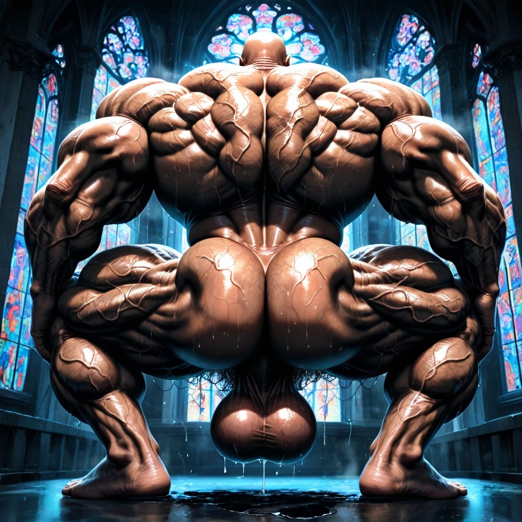 陰莖環, Bodybuilder, Squatting AI同性恋黄片