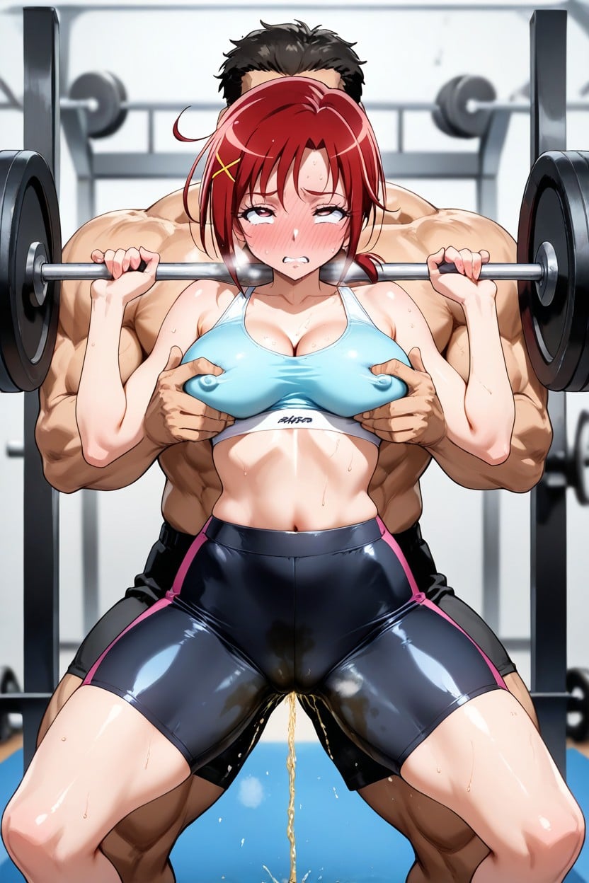 Hino Akane From Smile Precure, Straining, Expression Hentai AI Porn