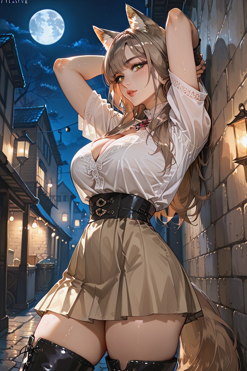 Enhanched Colours, Eyes Open, Fox Woman AI Porn