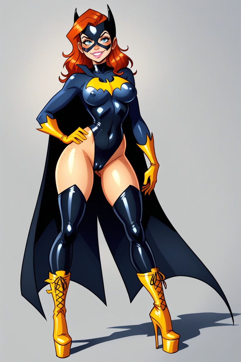 Standing, Freckles, Batgirl Hentai AI Porn