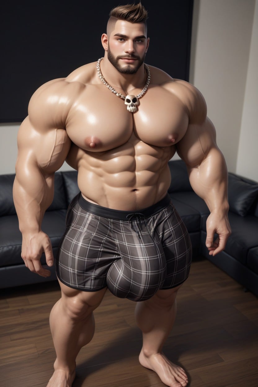 Shaved Head, 上視角, Thick Long Penis AI同性戀黃片