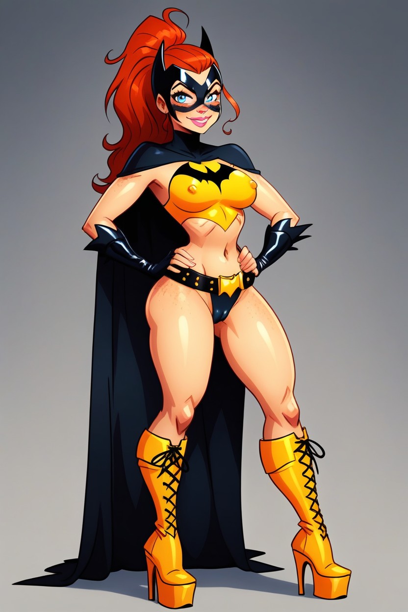 Camel Toe, Red Hair, Perfect Pretty Face Hentai AI Porn