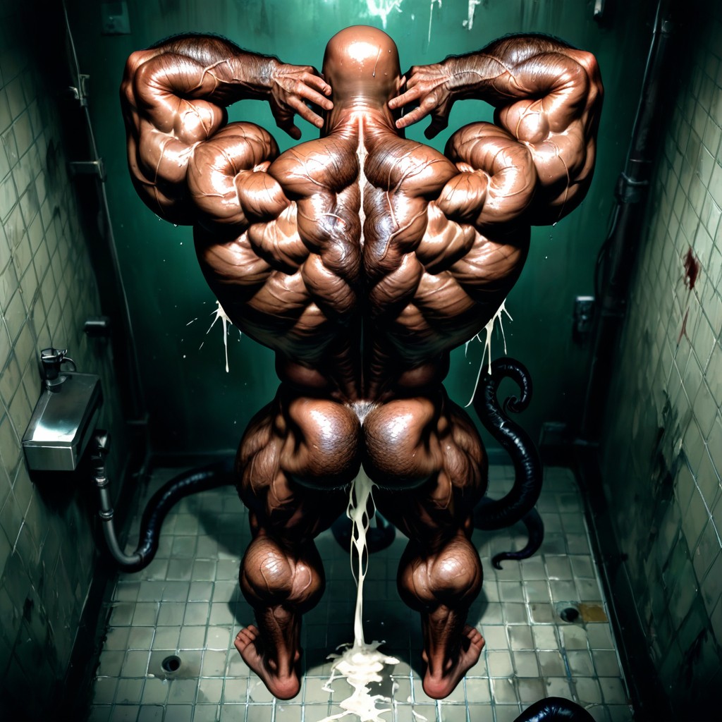 Hands Behind Head, Vue De Côté, Hyper Nipples Porno IA Gay