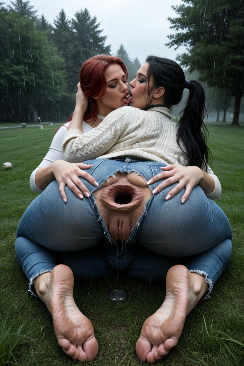 Insanely Hardened Feet, Massive Heels, Lluvioso Porno IA
