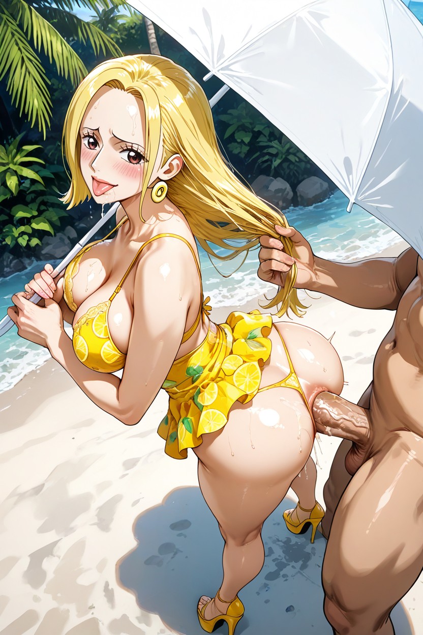 Tirar Del Cabello, Deep Anal Sex, Miss Valentine From One Piece Porno IA