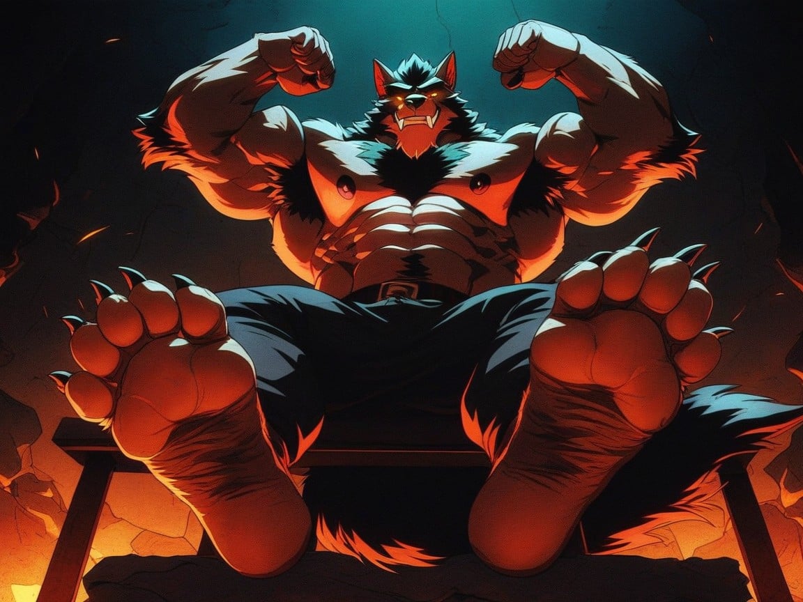 Knowing The Viewer Longs To Worship His Form, 25+, Of A Furry Werewolf AI同性戀黃片