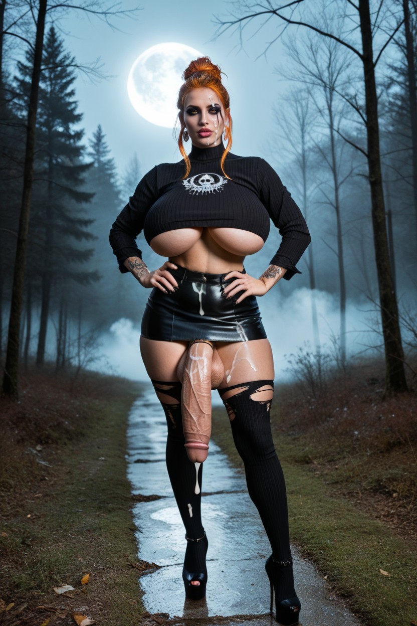 Forest, Round Lips, Expansion Mammaire Porno IA transsexuelle