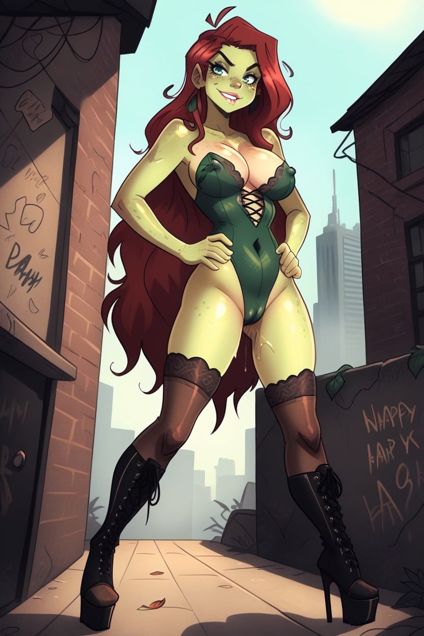 Xs Cartoon Feet, Long Hard Nipples Under Leotard, Calf High Boots Hentai AI Porn