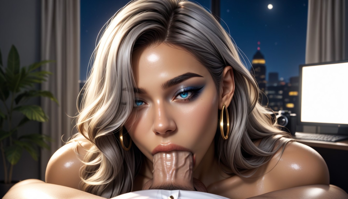 Naked, Enormous Penis, Perfect Details AI Porn