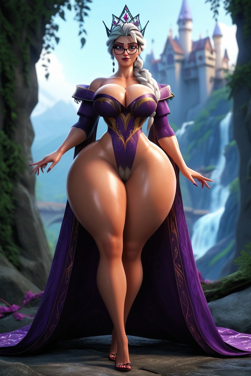 Squishy Thighs, Naked, Colossal Ass AI Porn