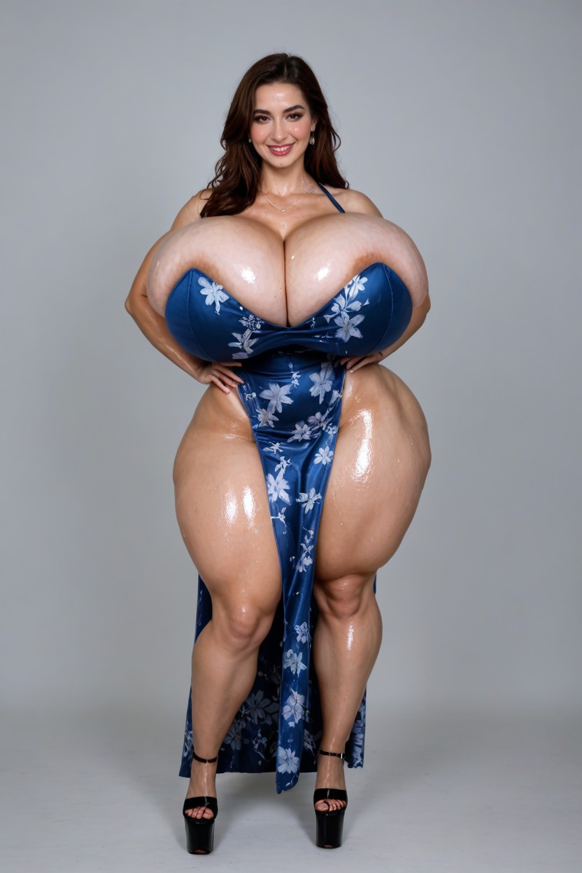 Cosplay, Colossal Breast, Sweating Profusely AI Porn