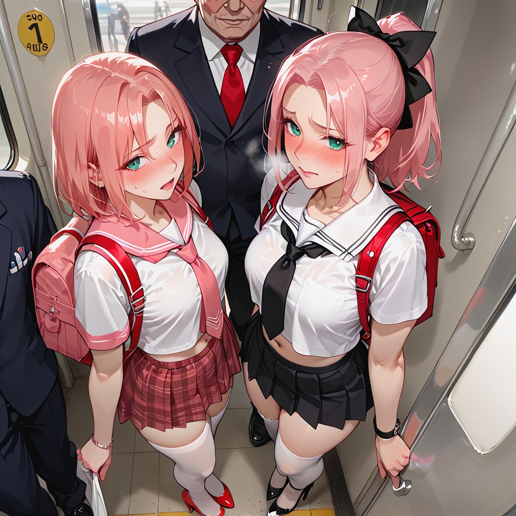 Ultra Detailed, 25+, Many Man Close To Her Hentai AI Porn