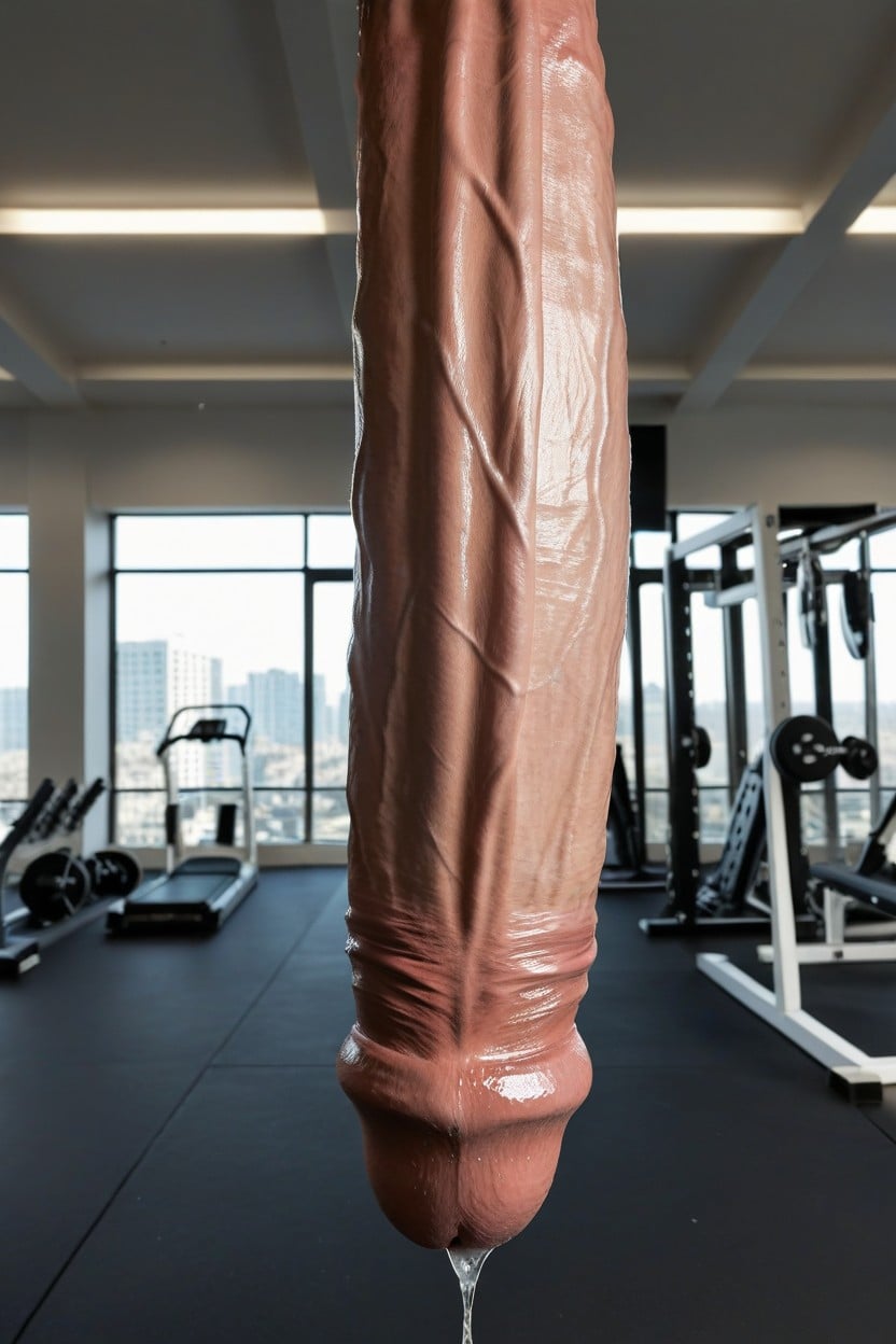 Naked, Detailed Face, Gym AI Porn
