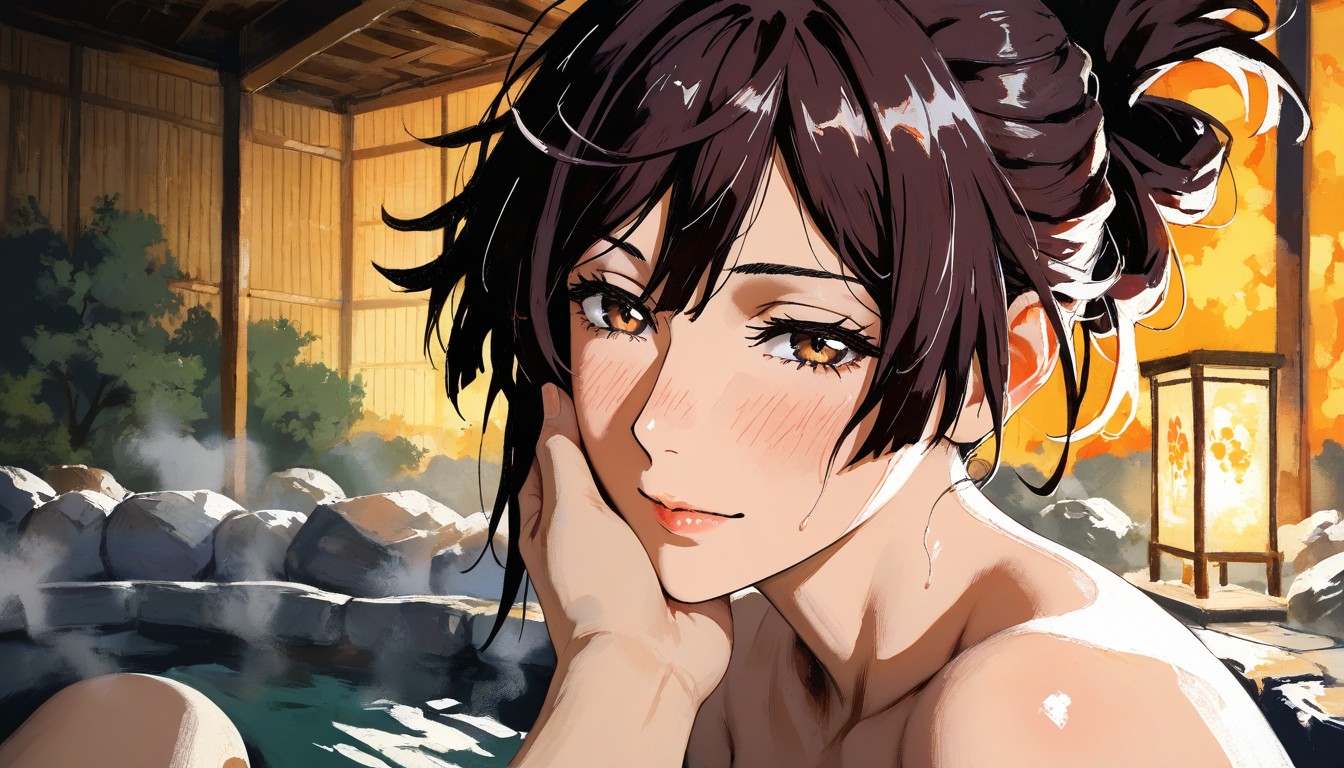 Gentle Surprise, Emotional Tension, Painterly Texture Hentai AI Porn