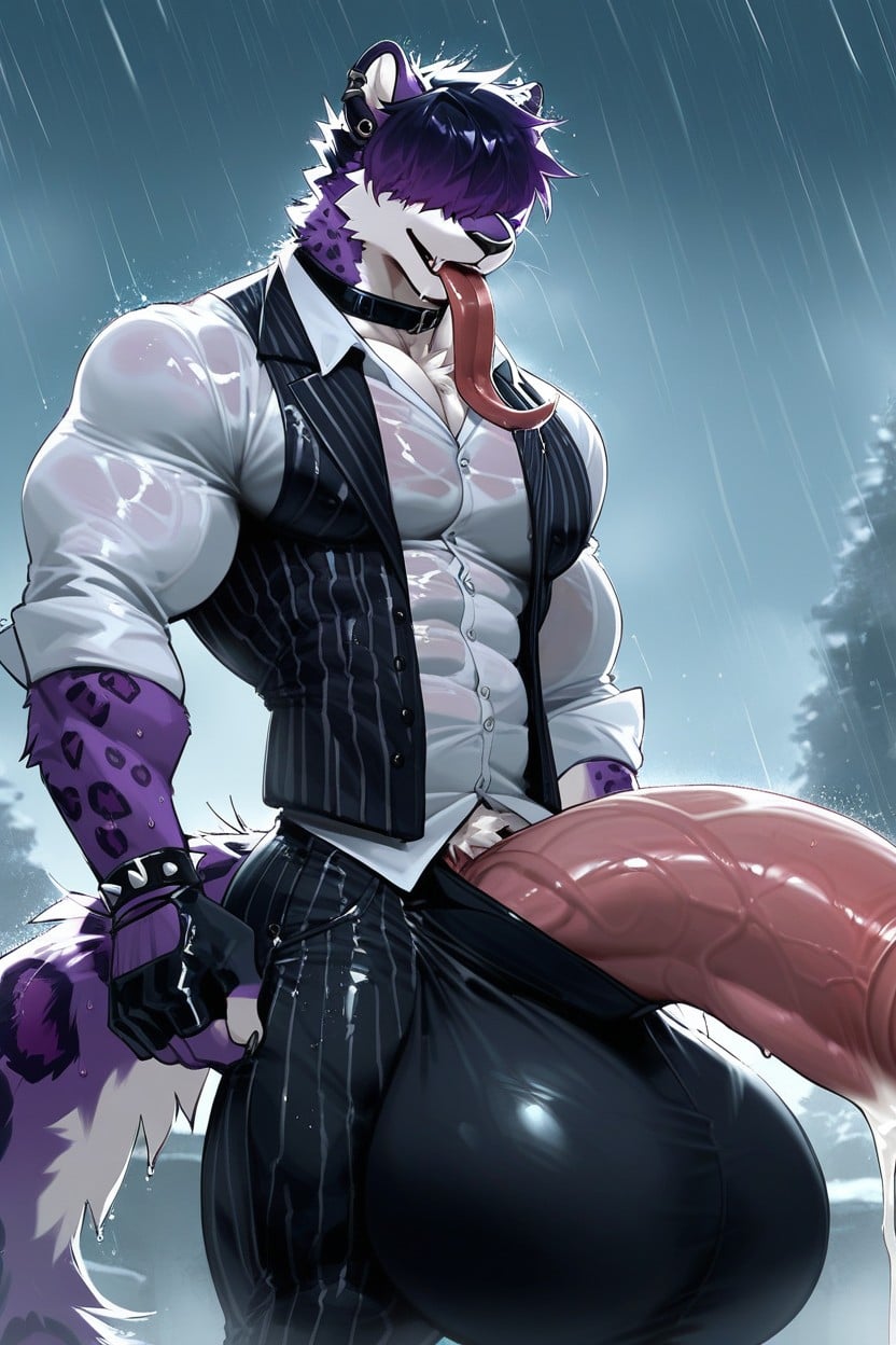 Black Collar With Spikes, 18+, Foggy Furry AI Porn