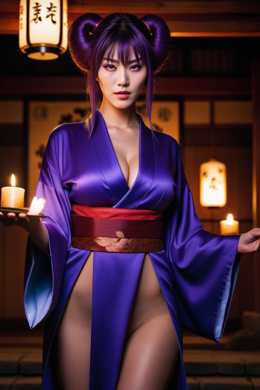 Candles, Dark Night, Moonlight AI Porn