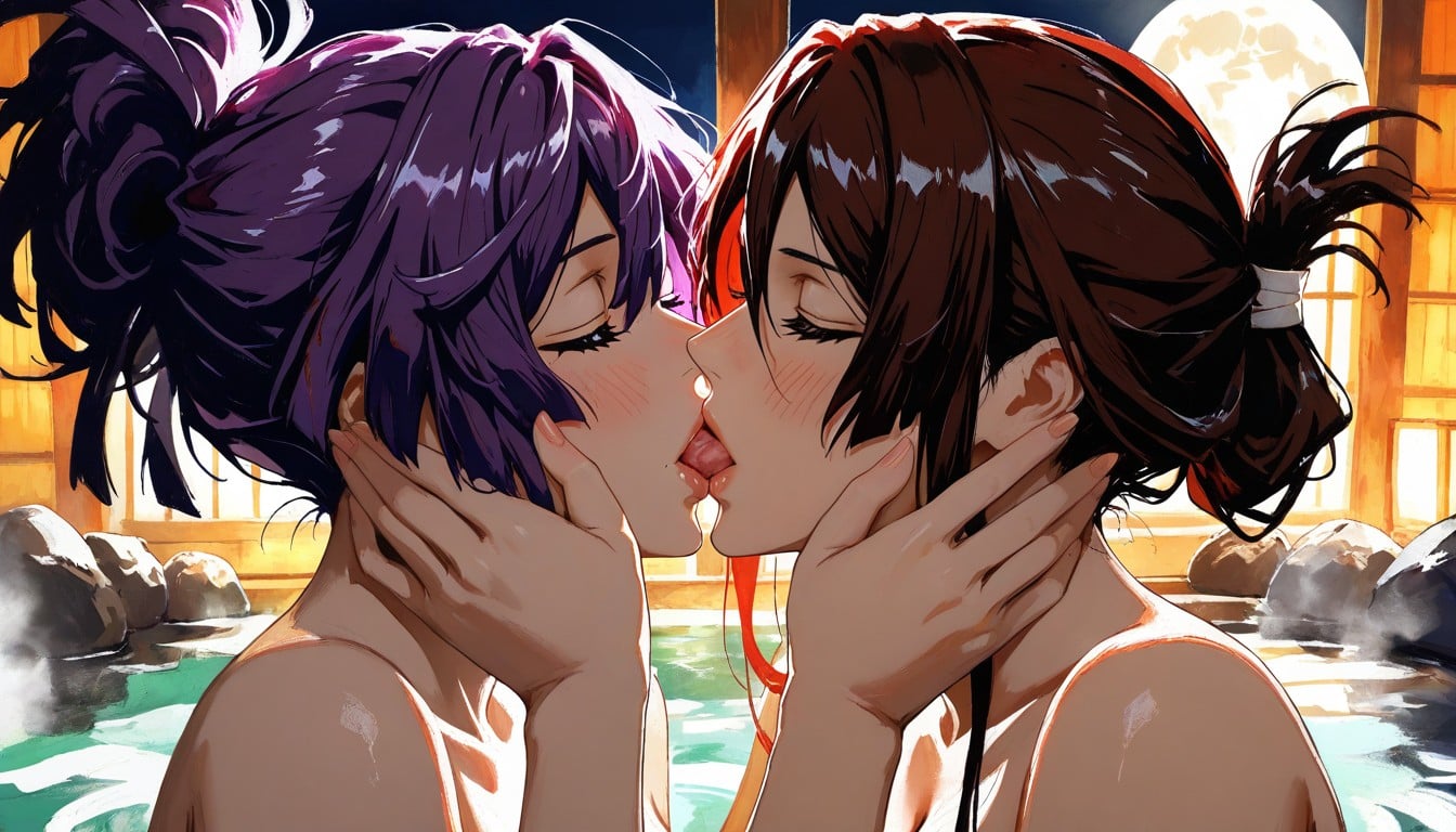 Award-winning Oil Painting, Yamada Asaemon Sagiri Jigokuraku, Purple Hair Hentai AI Porn