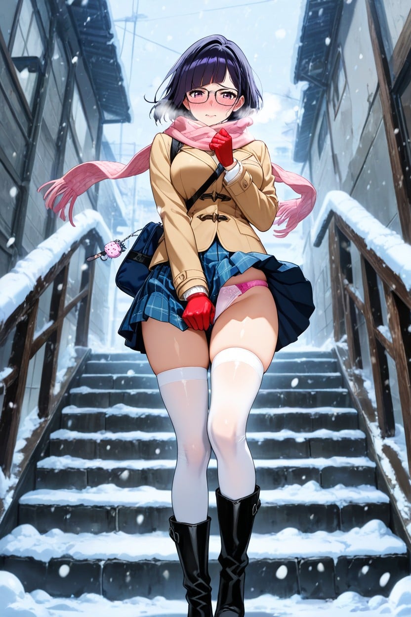 18+, Pretty Woman, Glasses Hentai AI Porn