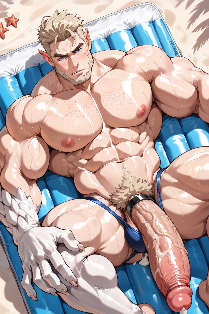 Body Fat, Oiled Skin, Pulpy Lips Porno IA Gay