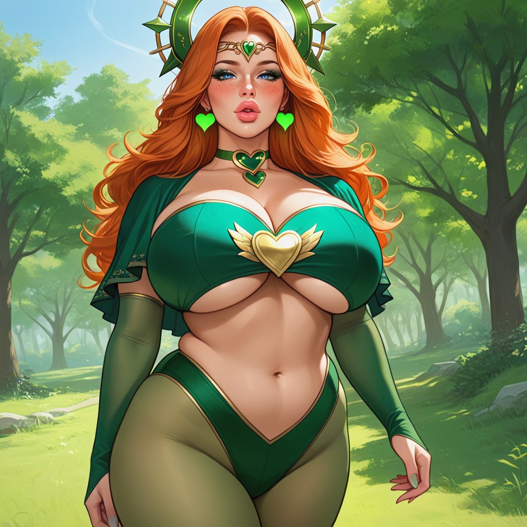 Pornstar, Star Earrings, Trees AI Porn