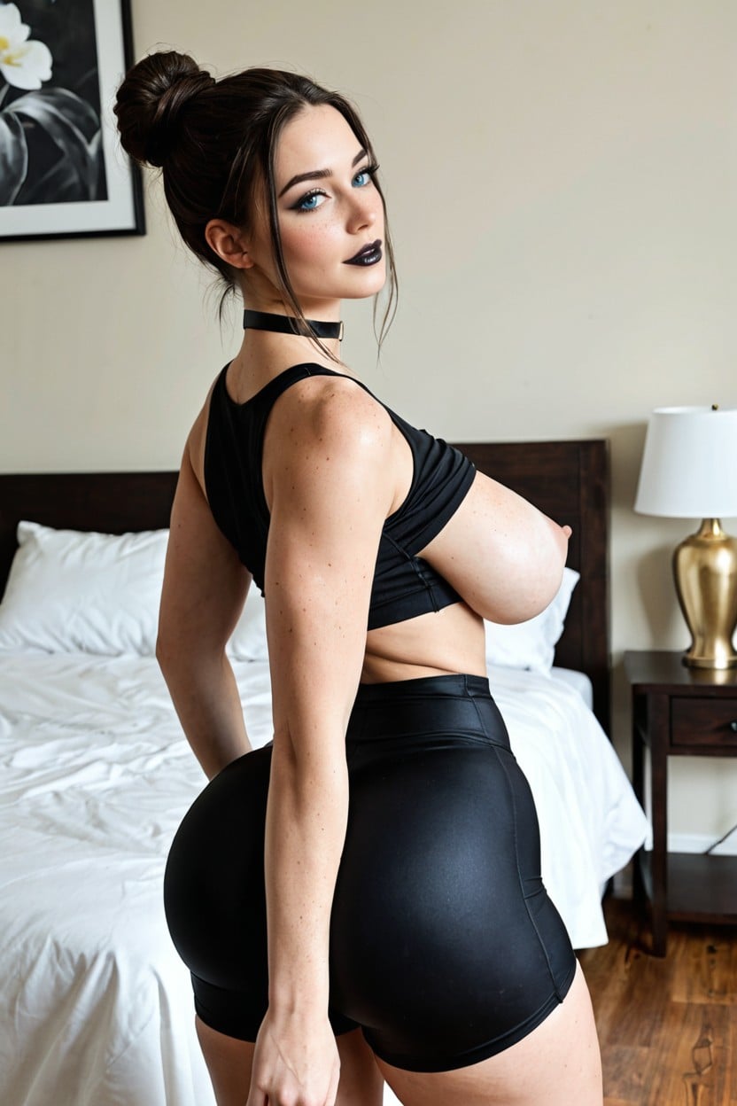 20+, Black Eyeliner, Sporty Shorts AI Porn