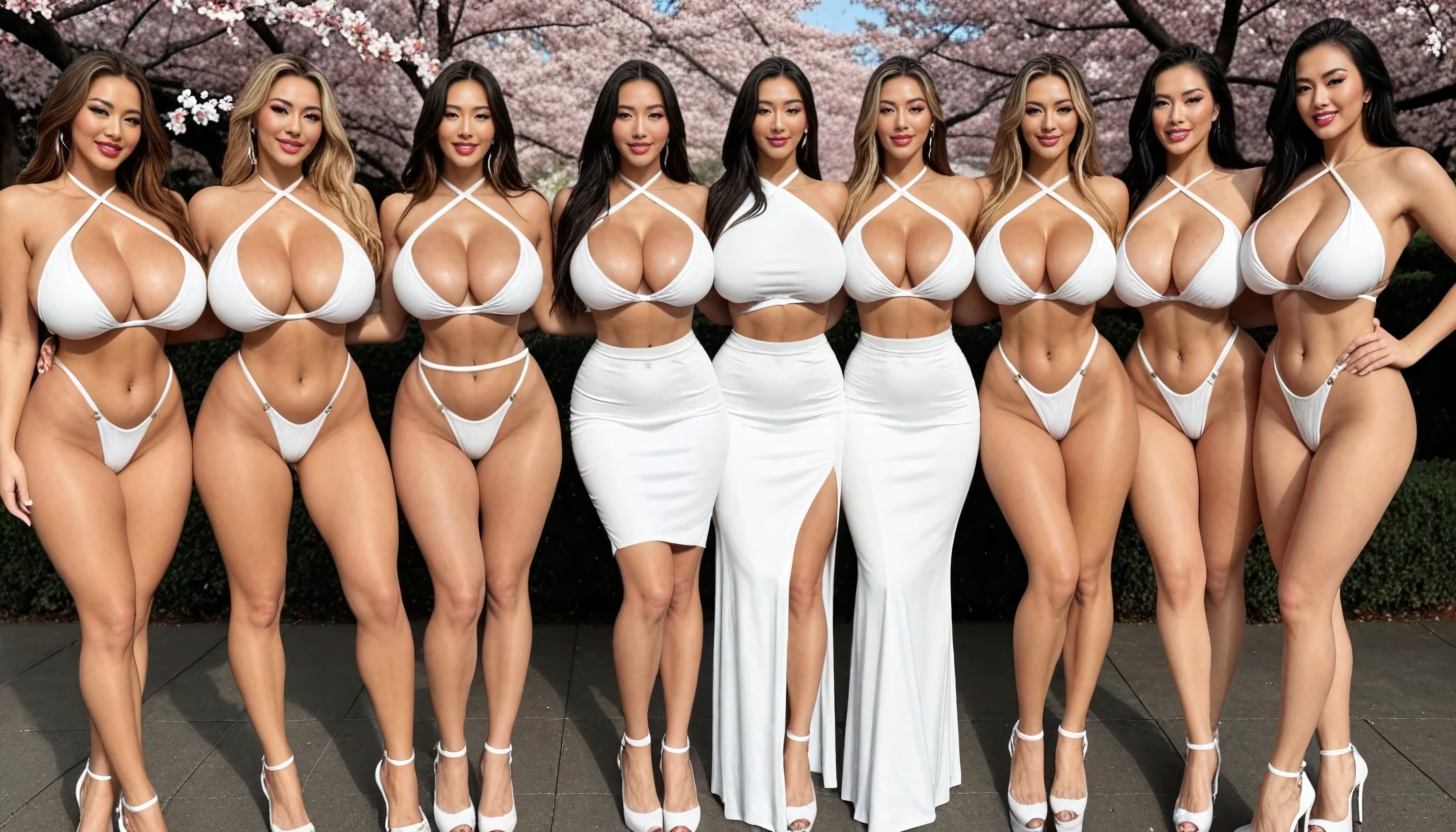 Hourglass, Perfect Huge Breasts, Feminine Porno IA