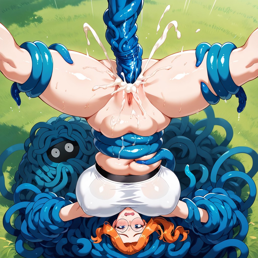 Tangrowth Pulls Down Sports Leggins, Ginger Hair, Handstand Variation AI同性戀黃片