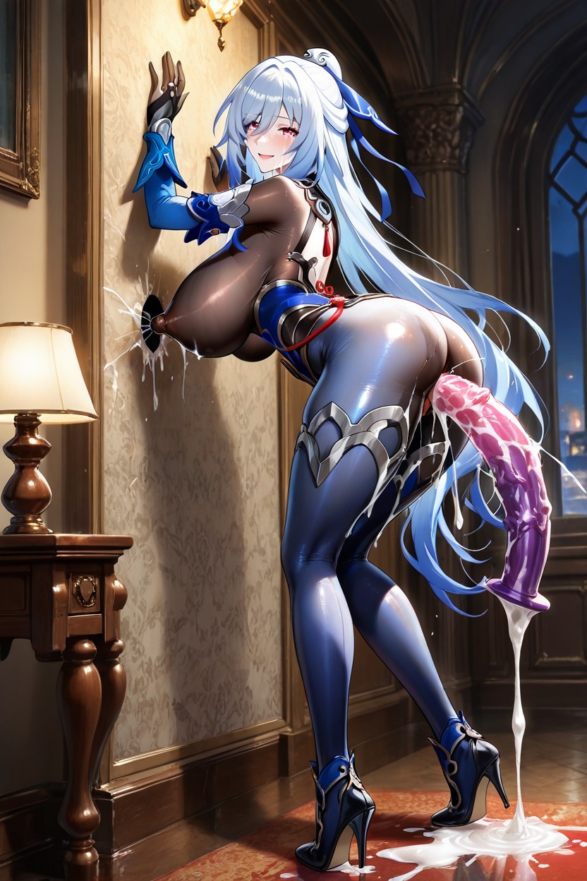 Reloj De Arena, Beautiful, Plenty Of White Liquid Squirting From Vagina Hentai IA