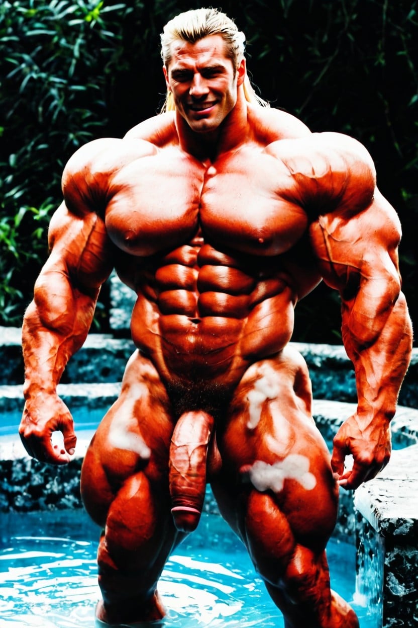 Female Face, Huge Peaked Biceps, Extremely Defined Muscles Shemale AI Porn