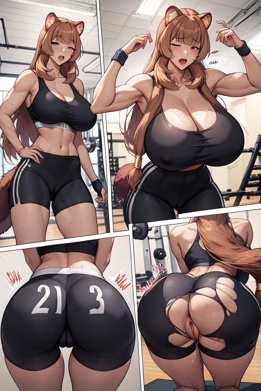 Cameltoe, Sound Effects, Gym Hentai AI Porn