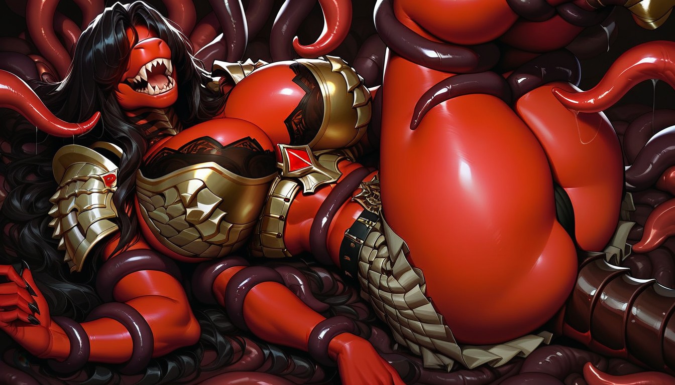 Huge Breasts, Solo Female, Thick Thighs Furry AI Porn