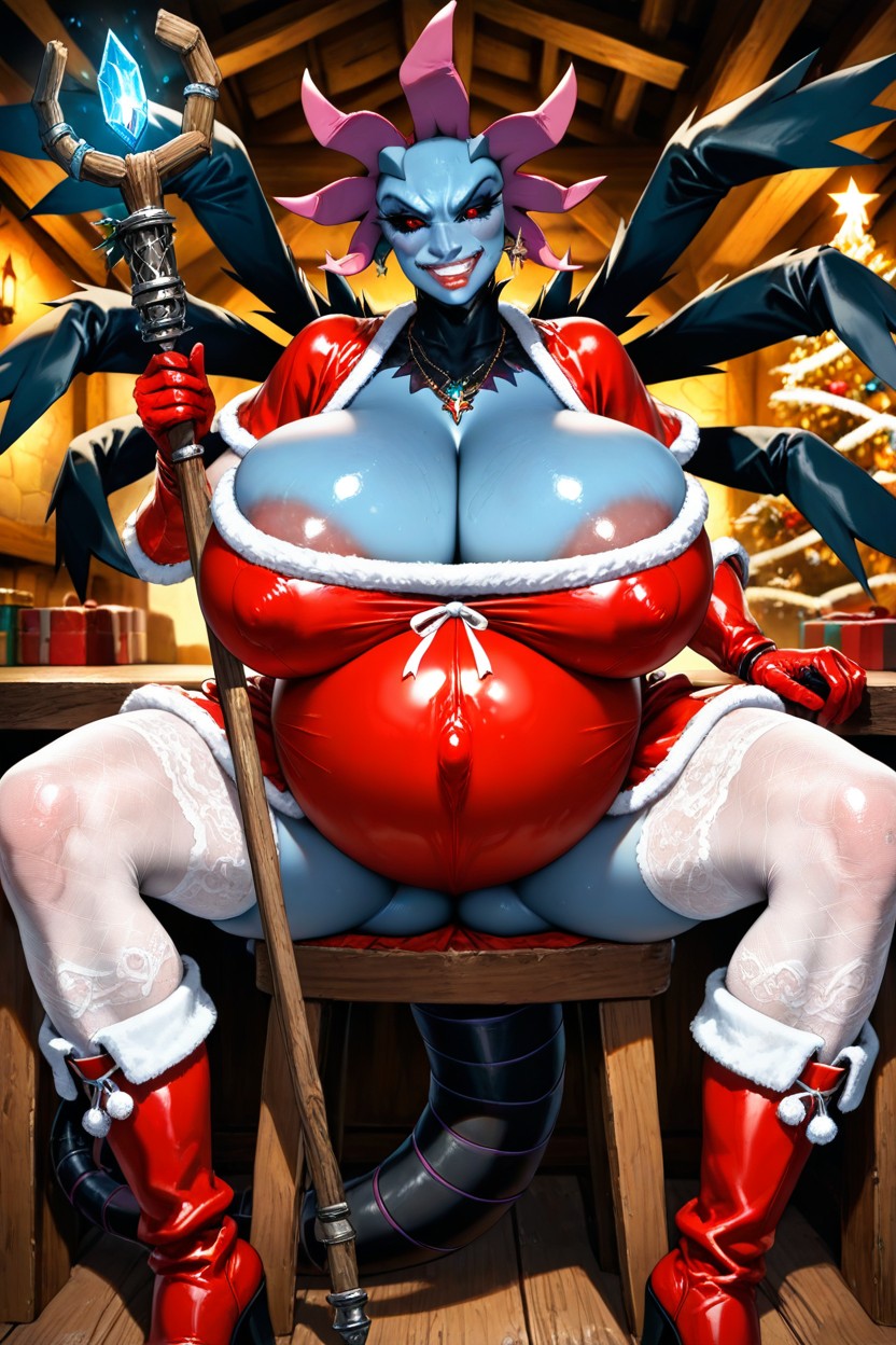 Thick Lips, Ultra Detailed, Gigantic Round Belly Hentai AI Porn
