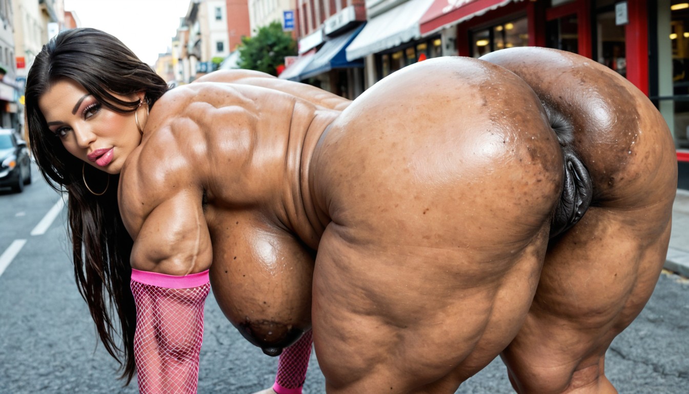 Thick Thighs, Bending Over, Looking At Viewer AI Porn