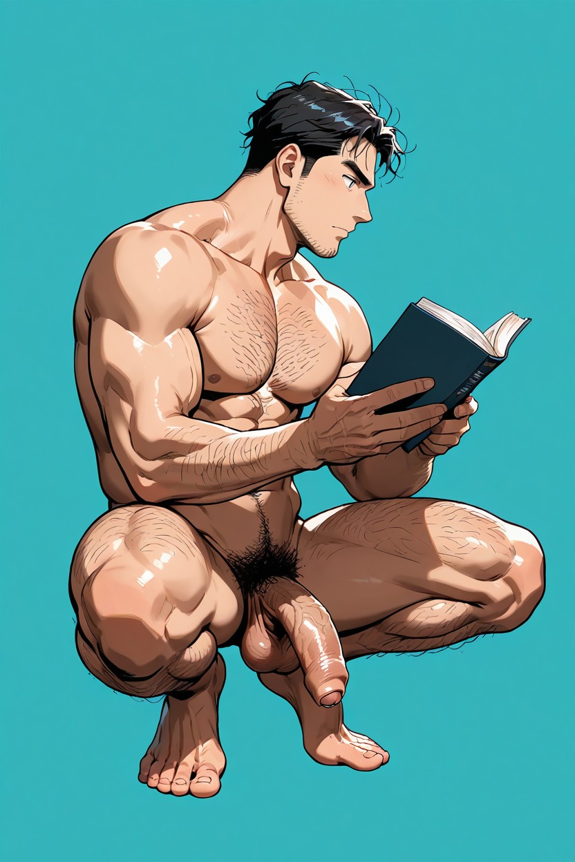 Masculine, Line Art Style, Perspective AI同性戀黃片