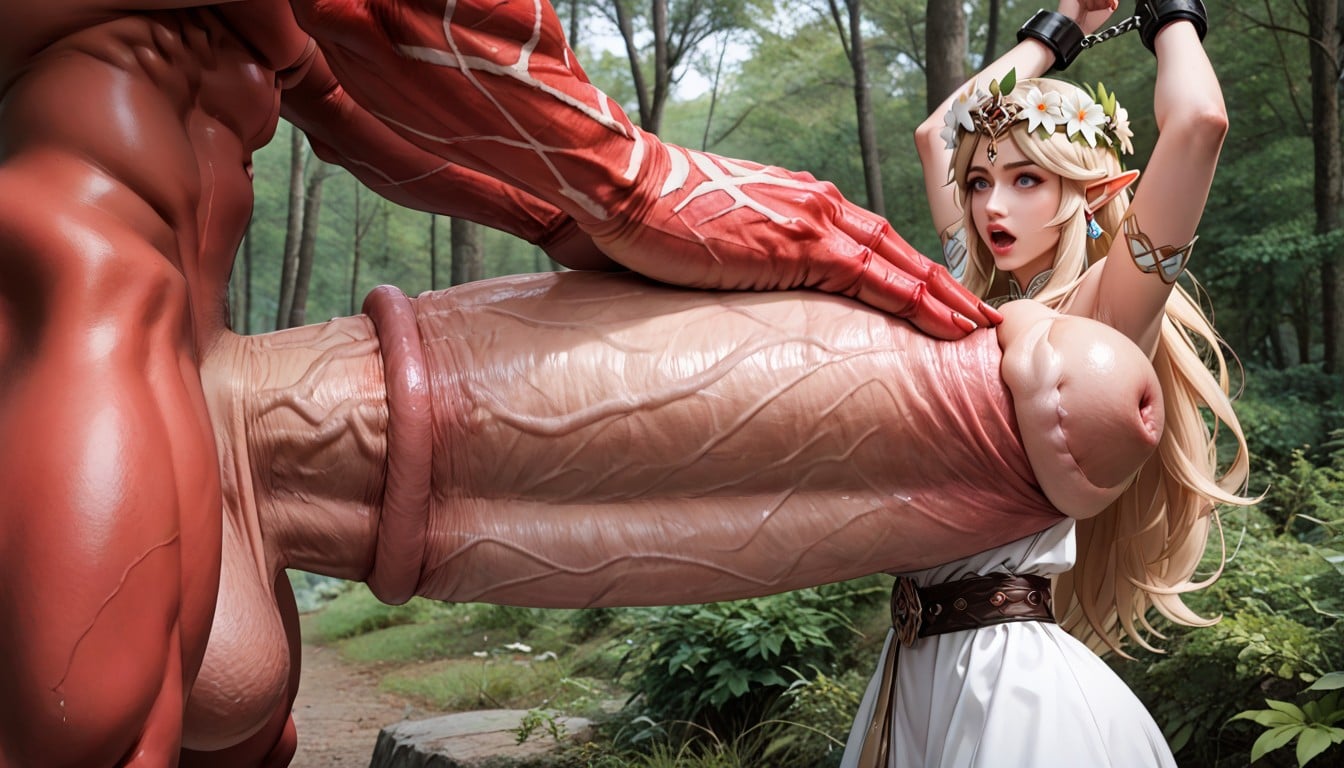 Monster Forward, Pene De Poni, Hands Wrap All The Way Around Waist Porno IA