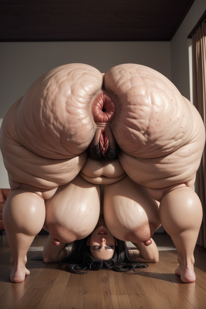 Massive Fat Ass, Stunning Blonde, Enormous Pawg Ass BBW AI Porn