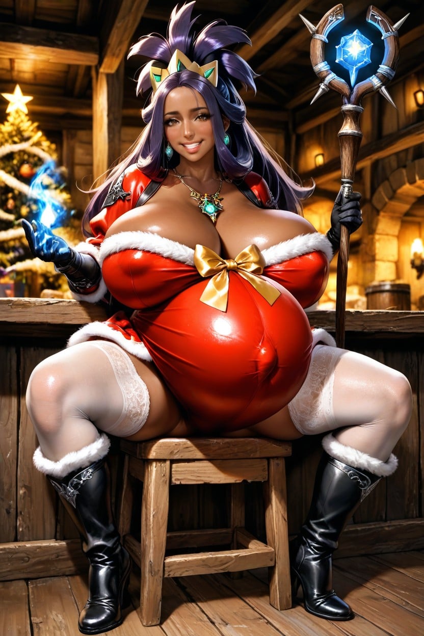 Tavern, Belly Inflation, Necklace Hentai AI Porn