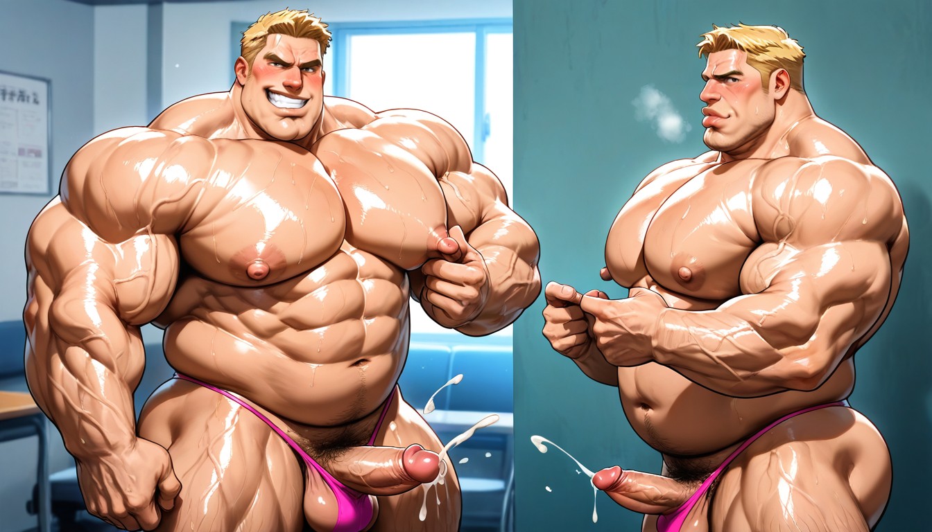 Prominent Nipples, Pink Nipples, 18+ ゲイAIポルノ