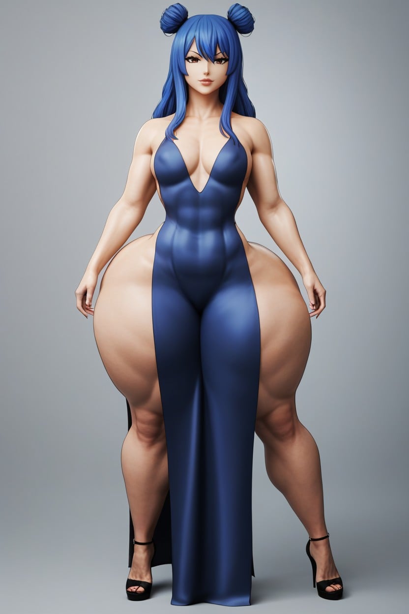 Very Curves, Extreme Waist, Curved Bimbo Body AI Porn