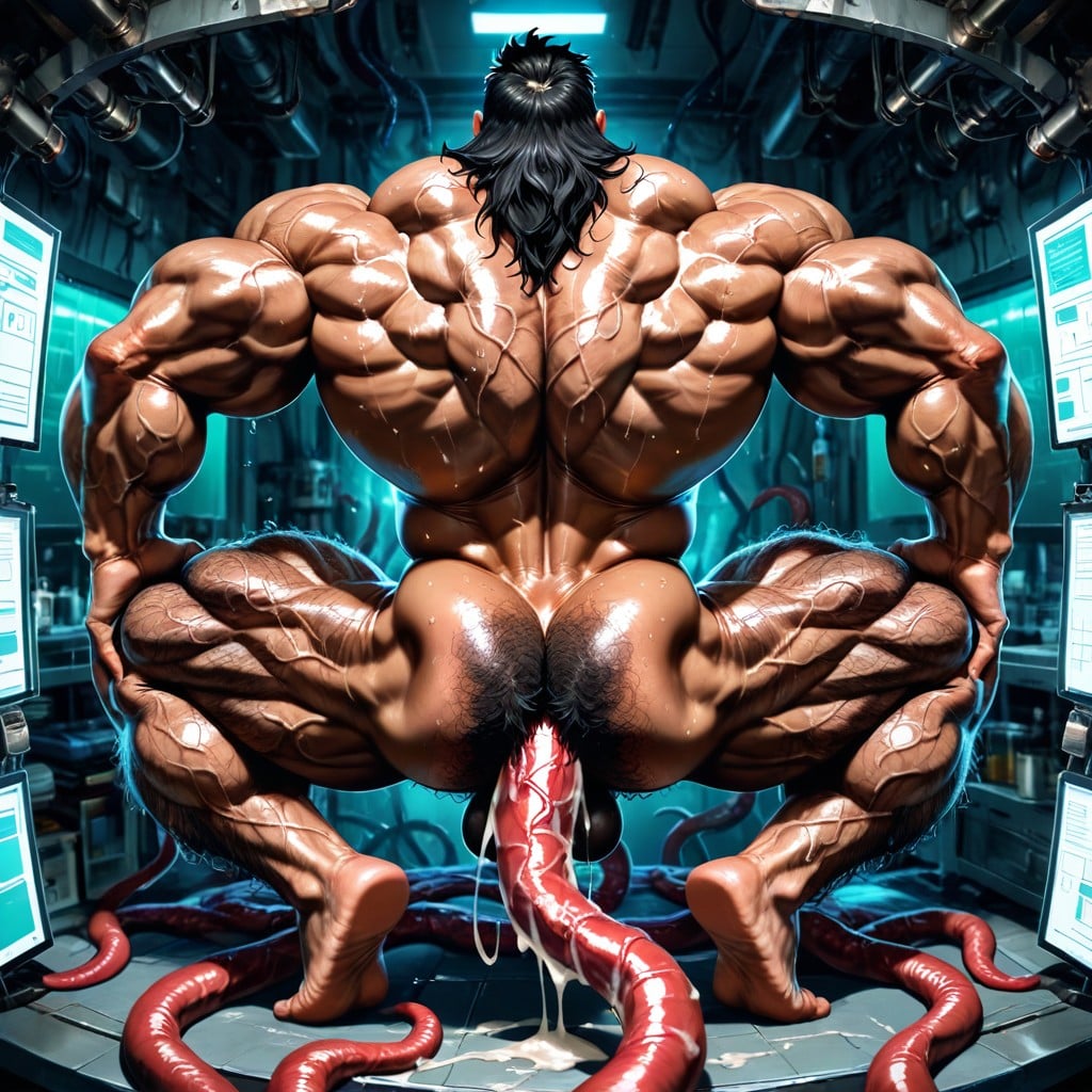 Exposed Muscle Thighs, Long Beard, Long Hair Porno IA Gay