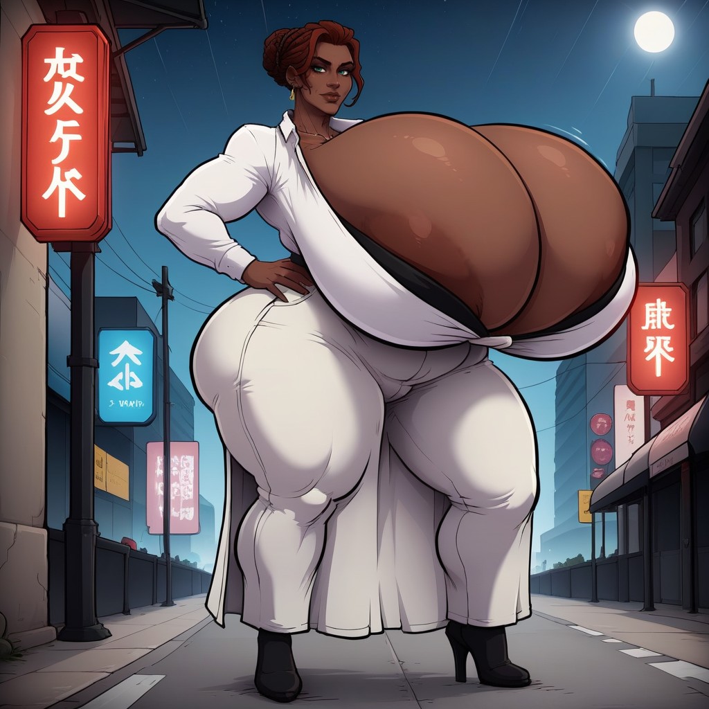 Colossal Breast, Cyberpunk City, 50+ AI Porn
