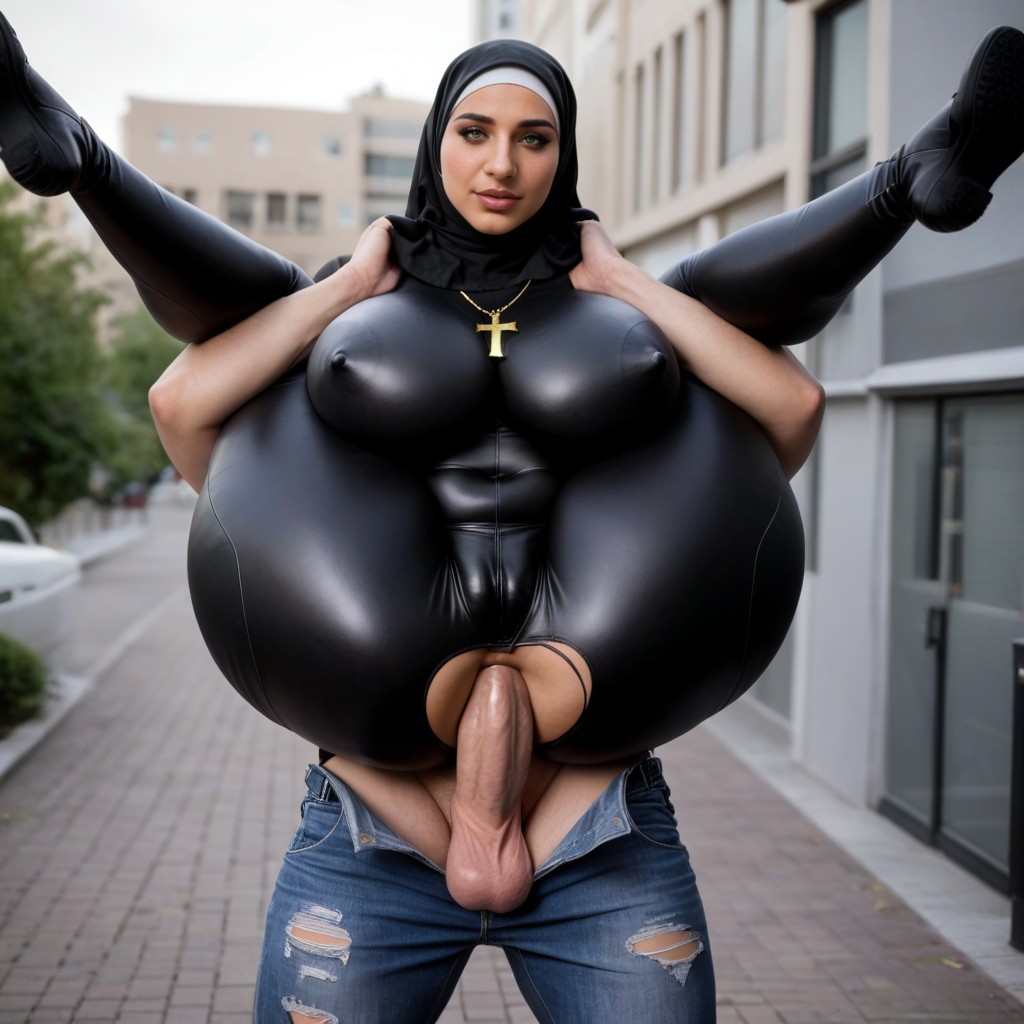 Blushing, Hips Wider Than Shoulders Massive Hips, Extra Detail In Eyes AI Porn