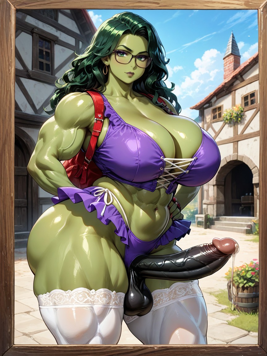 Muscle Delts, She-hulk, Amazon Body Porno IA Gay