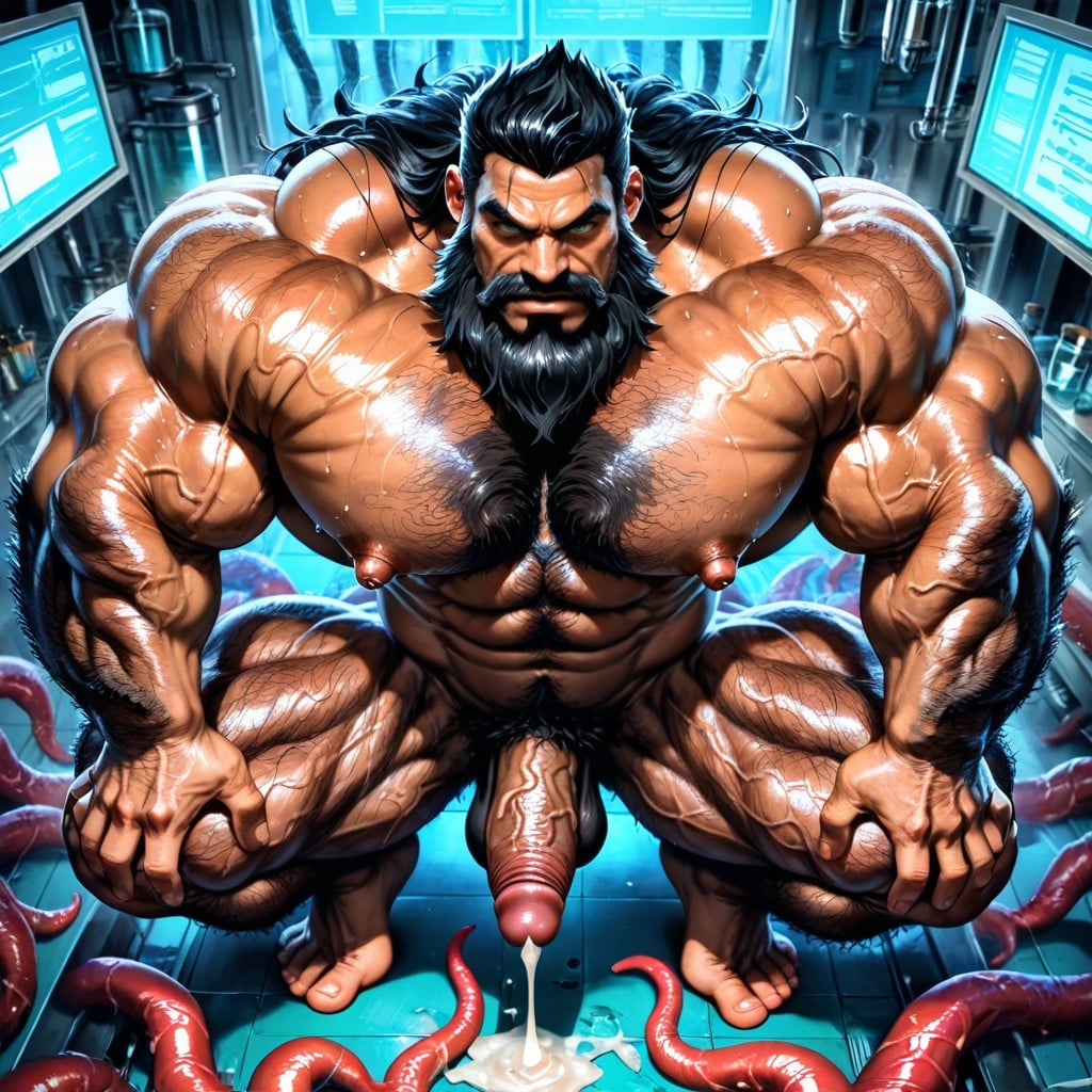 Face Visible, Extreme Hairy Legs Muscle Structure, 18+ AI同性戀黃片