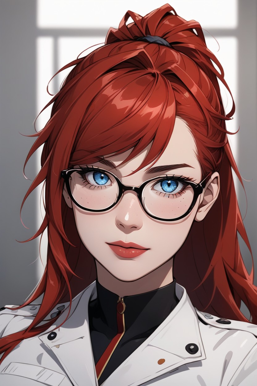 Anime Style, White Clinical Tiles, 25+ AI Porn