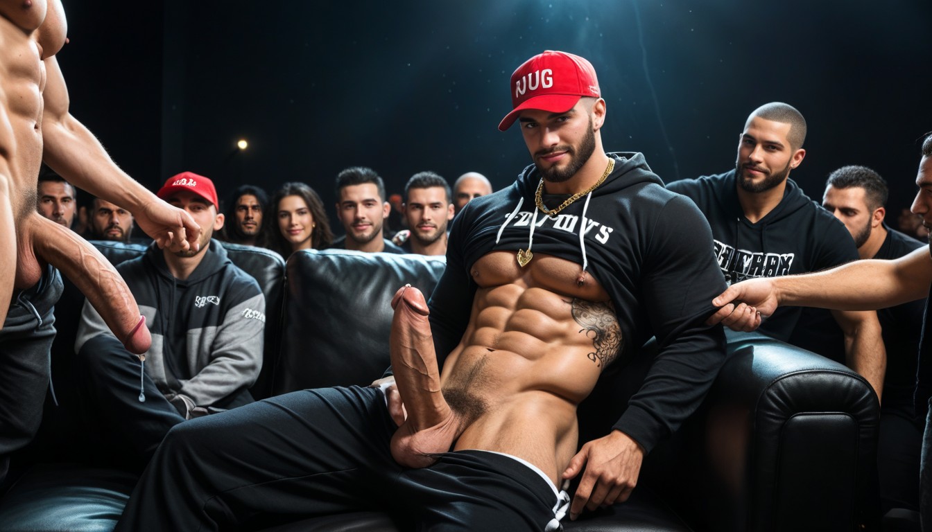 Dark Dominant Look, Getting High, Black Hair AI Gay Porn