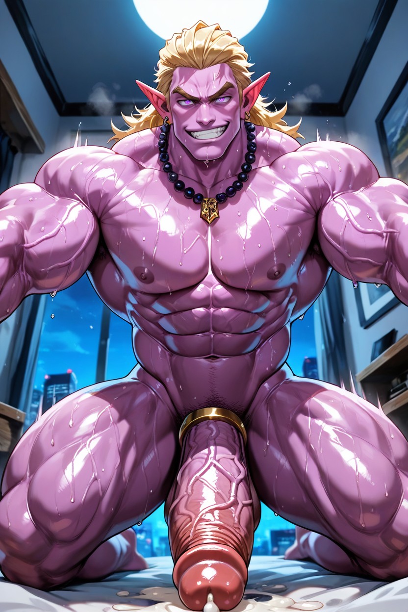 Motion Effects, Toned Body, Flaunting His Penis AI Gay Porn