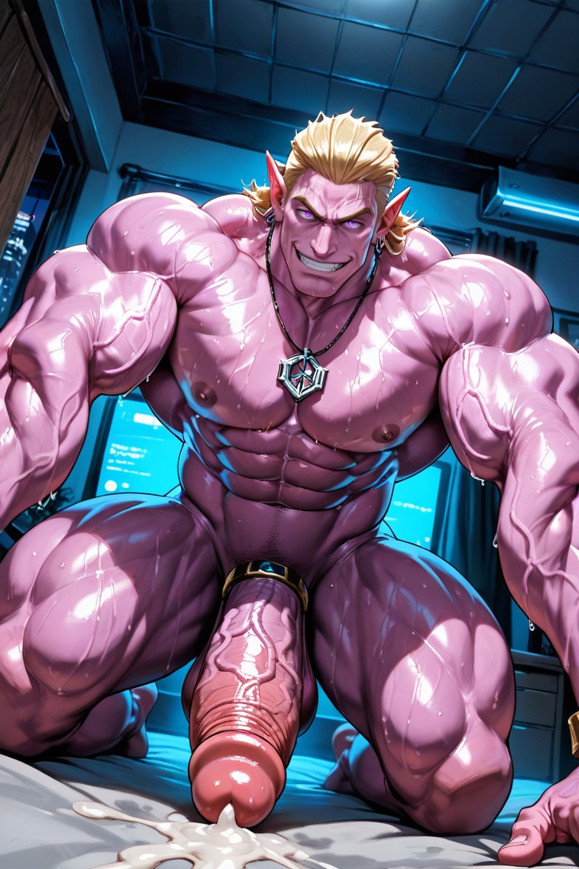 Absolutely Eye-catching, Sweaty, Massive Cum Spurting Upwards AI Gay Porn